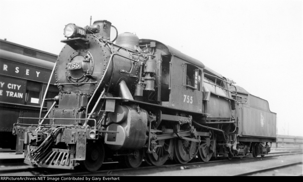 CNJ 4-6-0C #755 - Central RR of New Jersey